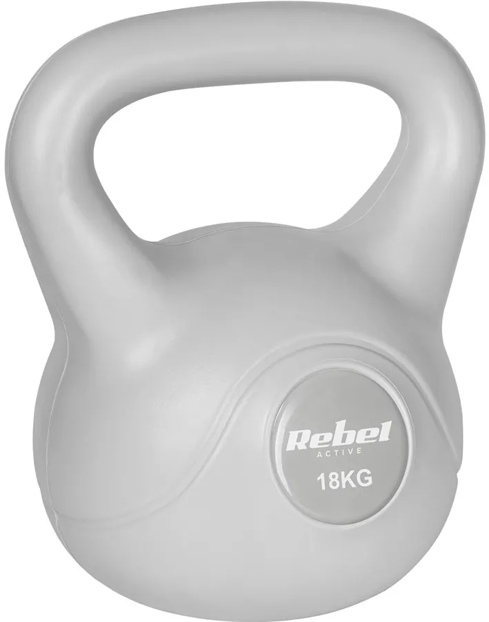 REBEL ACTIVE Kettlebell bituminous gray 18 kg
