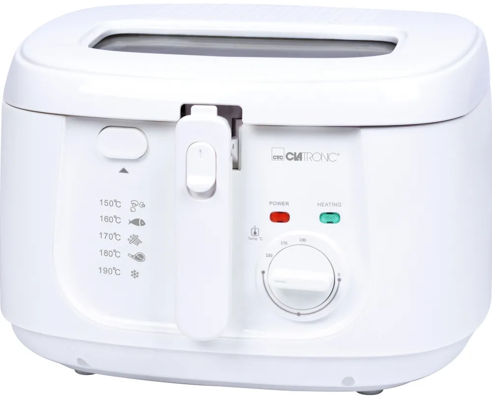 Clatronic deep fryer FR 3771 (white, 1,800 watts, oil container 2.5 liters)