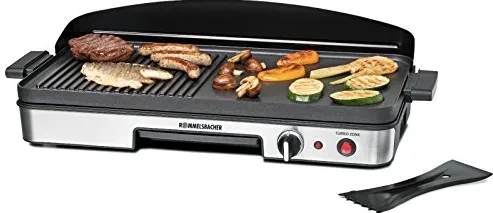 Gratar de masa electric ROMMELSBACHER BBQ 2003 1900 W negru-inox