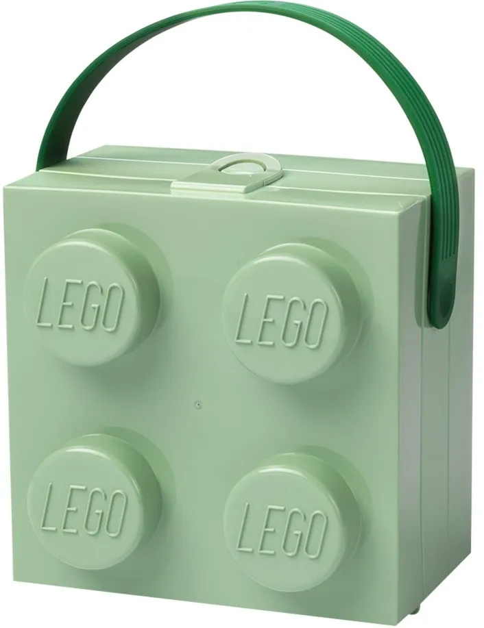 Room Copenhagen LEGO Box with Handle, Storage Box (light green)