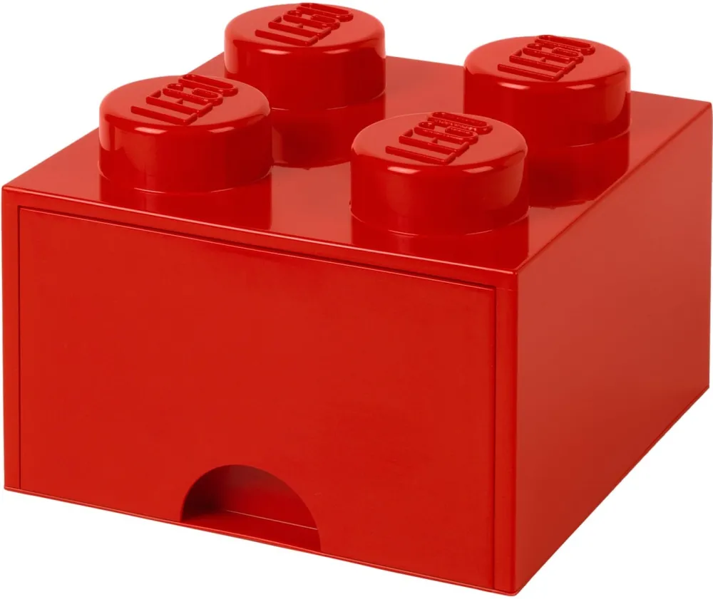 Room Copenhagen LEGO Brick Drawer 4 red - RC40051730