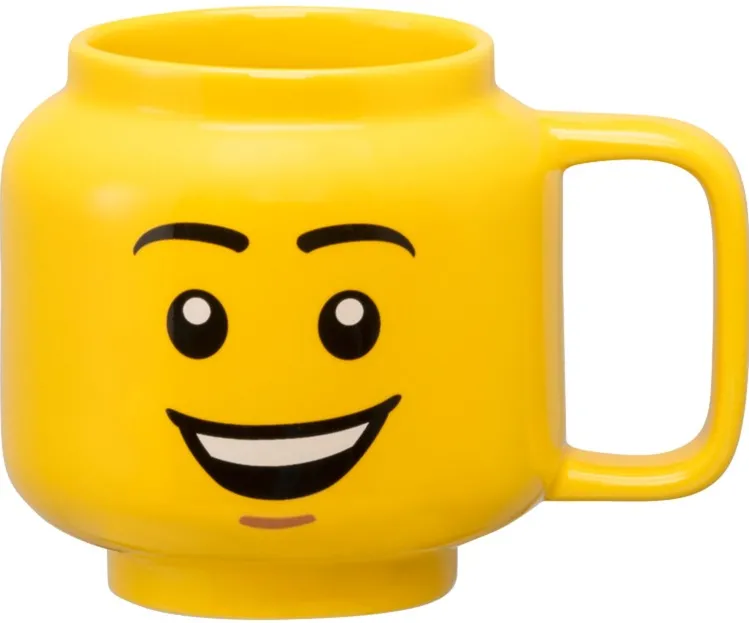 Room Copenhagen LEGO ceramic mug Happy Boy, small (yellow)