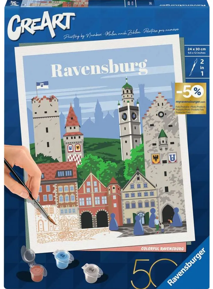 Ravensburger CreArt - Colorful Ravensburg, Painting