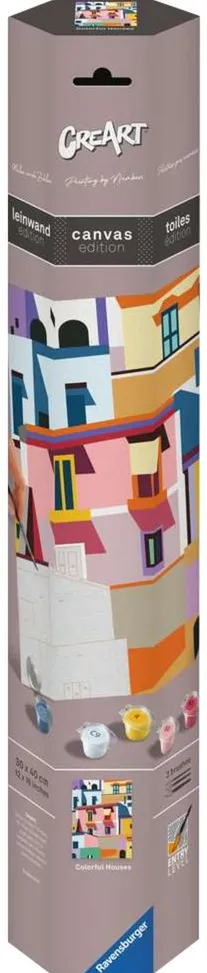 Ravensburger CreArt Canvas Edition: Colorful Houses, Painting