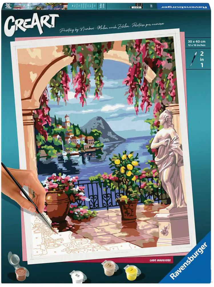 Ravensburger CreArt Premium - Lake Maggiore, painting