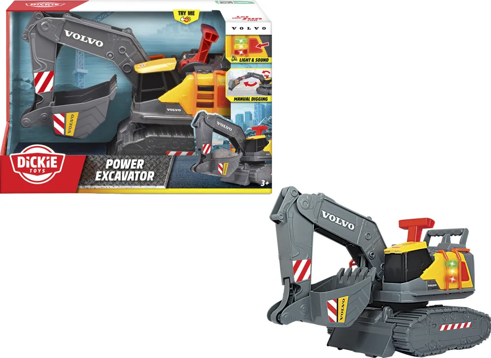 Dickie Volvo Power Excavator, toy vehicle