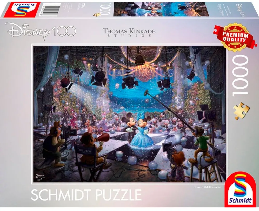 Schmidt Spiele Thomas Kinkade Studios: Disney 100th Celebration Special Edition 1, Jigsaw Puzzle (1000 pieces)