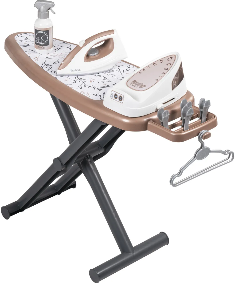 Smoby Tefal ironing board with steam station, children's household appliance