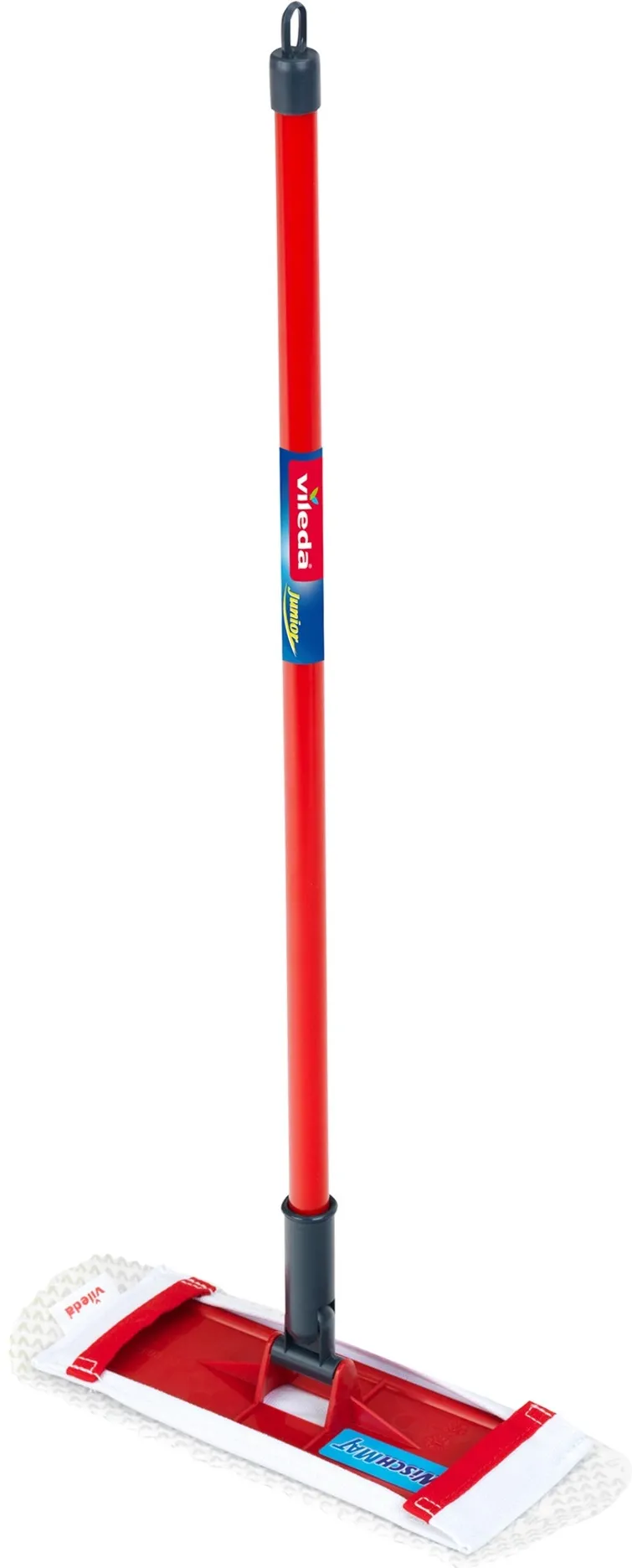 Theo Klein Vileda flat mop, children's home appliance (red / white)