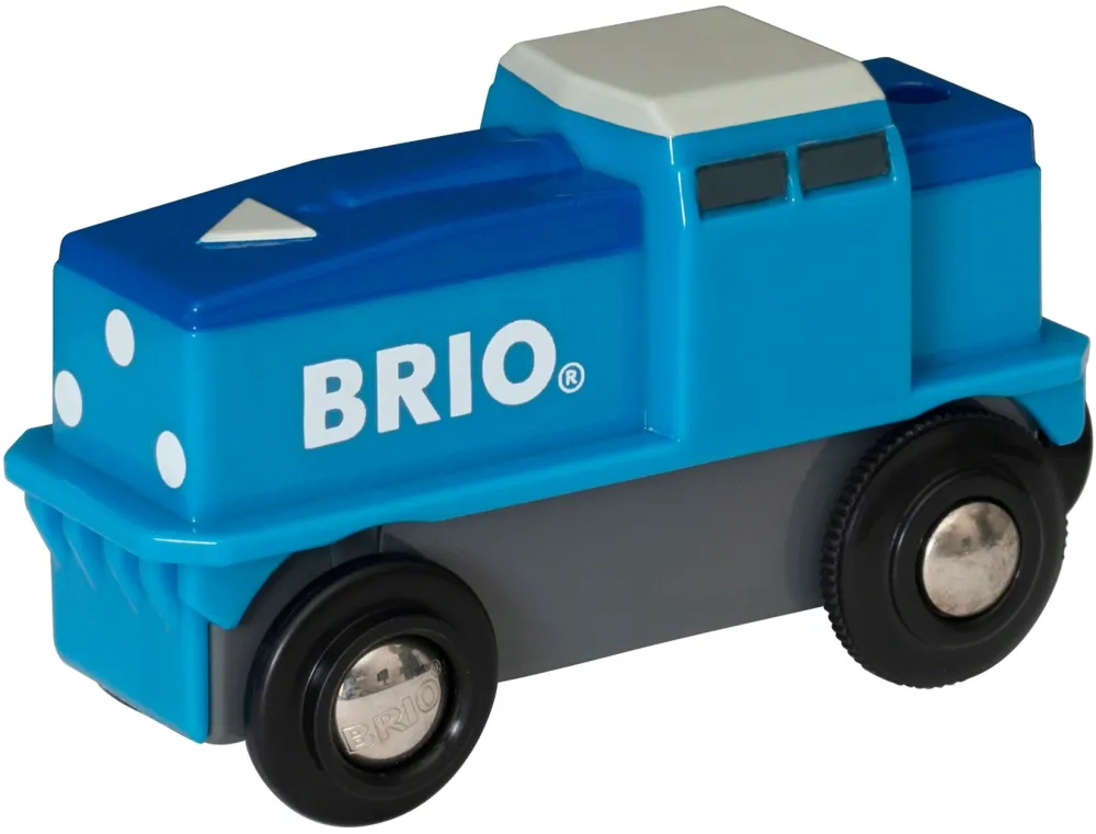BRIO Blue Battery Freight Locomotive - 33130