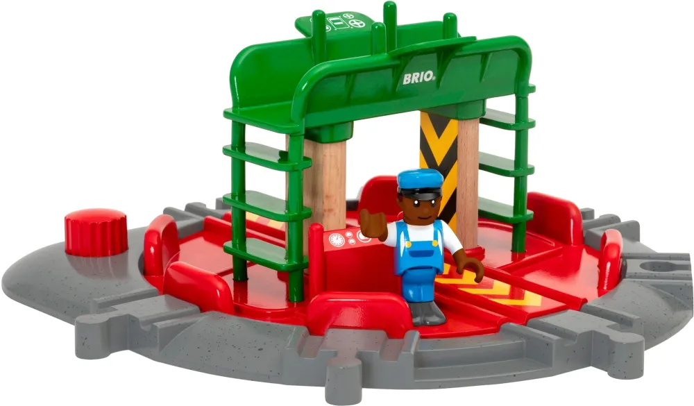 BRIO locomotive turntable with control bridge - 33476