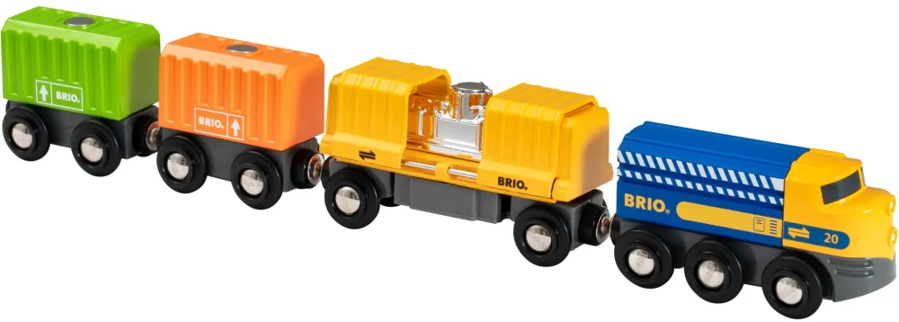 BRIO freight train with three wagons 63398200