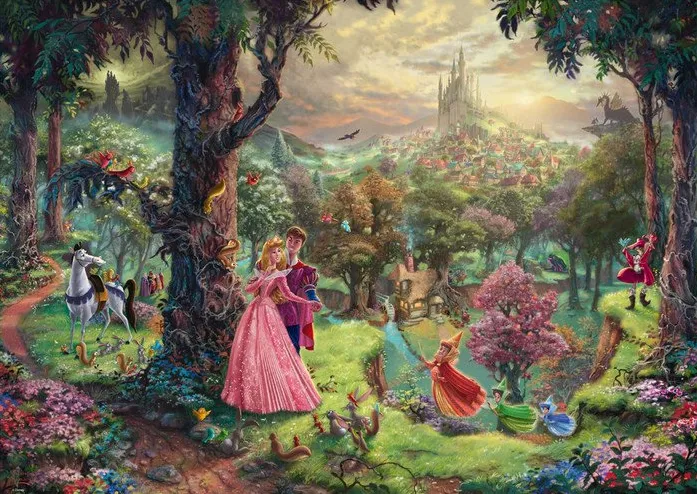 Schmidt Games Puzzle Thomas Kinkade: Disney Sleeping Beauty