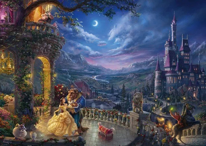 Schmidt Games Puzzle Thomas Kinkade: Disney Beauty and the Beast