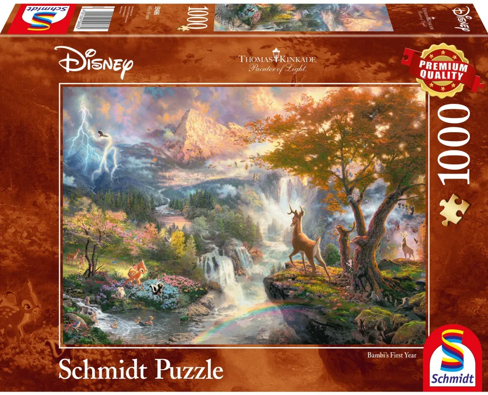 Schmidt Games Puzzle Thomas Kinkade: Disney Bambi