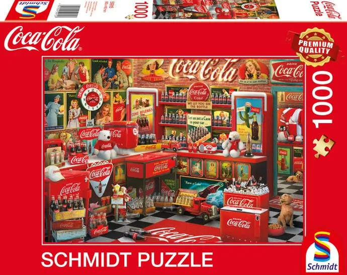 Schmidt Spiele Coca Cola - Nostalgie-Shop, jigsaw puzzle (1000 pieces)