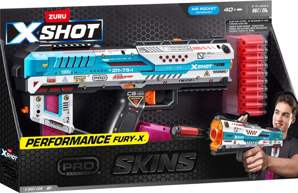 ZURU XSHOT Skins Fury-X (incl. 40 half darts)