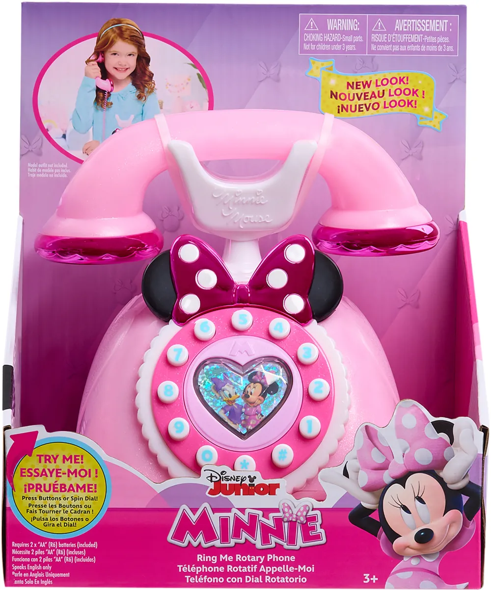 Just Play Disney Junior Minnie Mouse Phone with Light and Sound Effects, Role Play