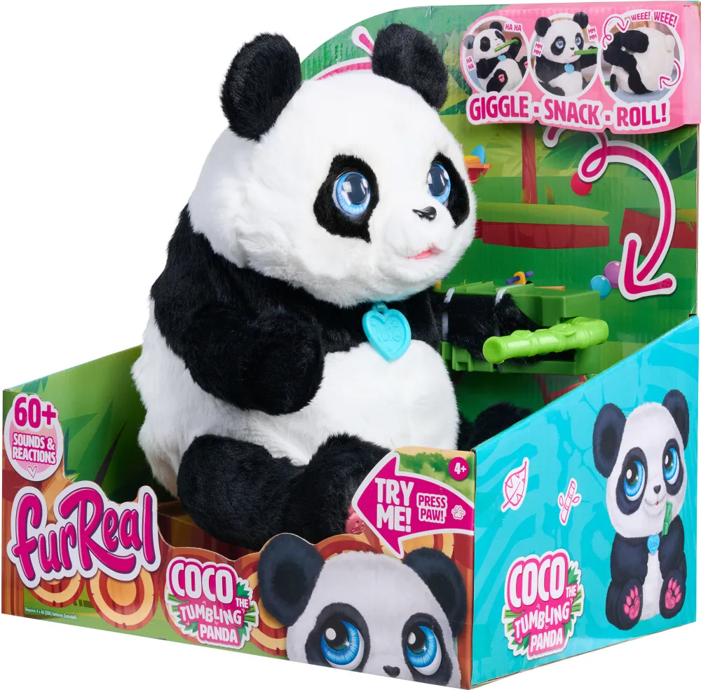 Just Play furReal Coco the Tumbling Panda, Soft Toy