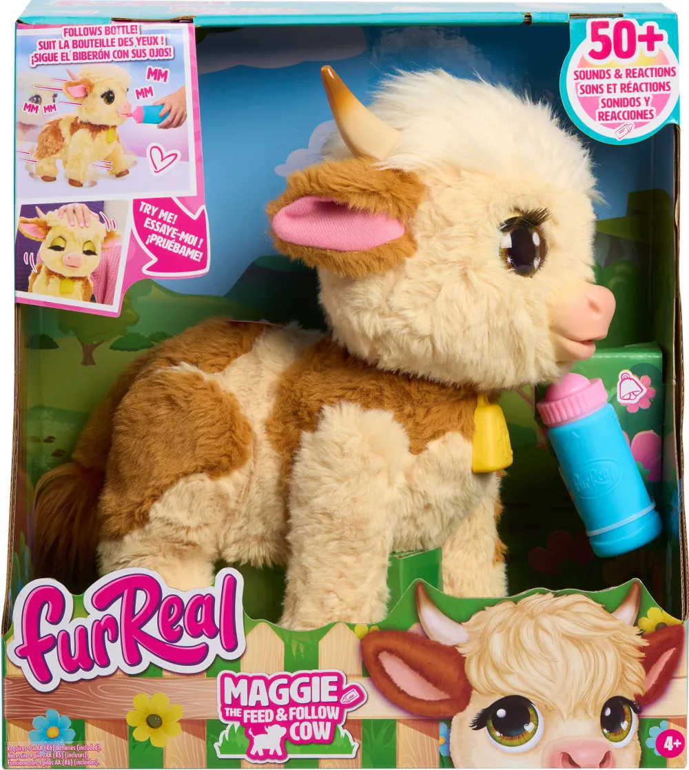 Just Play forReal Maggie the Feed & Follow Cow, cuddly toy