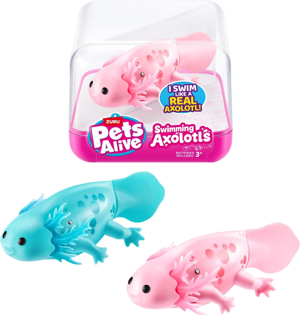 ZURU Pets Alive - Swimming Axolotls, toy figure assorted item, one figure