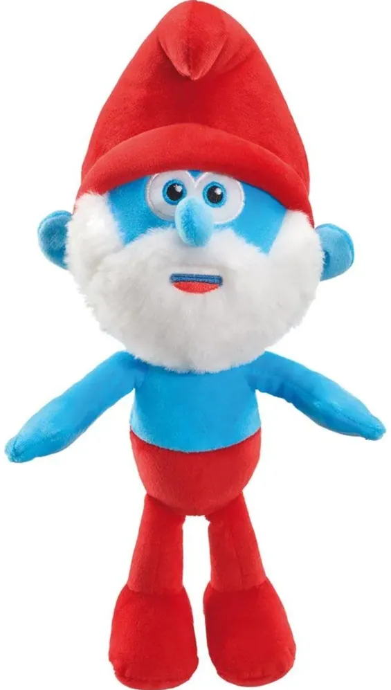 Schmidt Spiele The Smurfs: Papa Smurf Plush Figure, Stuffed Animal