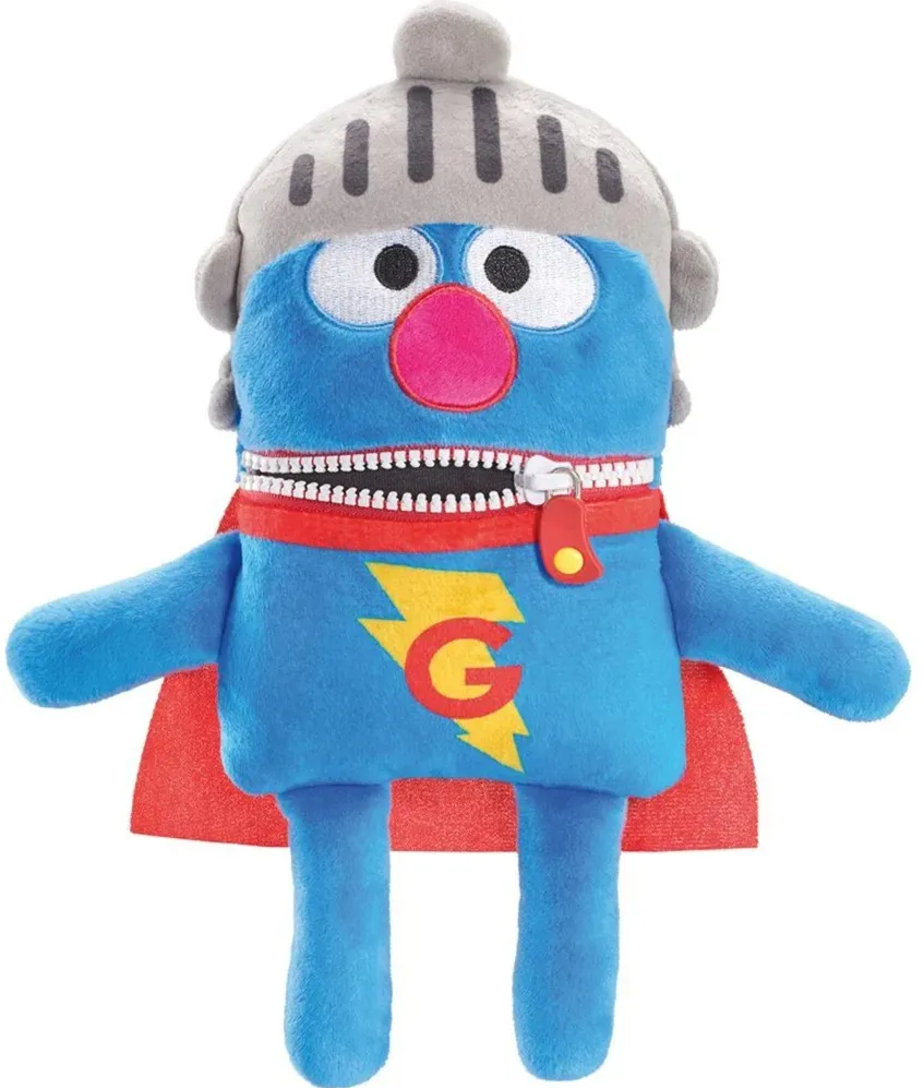 Schmidt Spiele Sesame Street: Worry Eater Super Grover, Plush Toy 34 cm