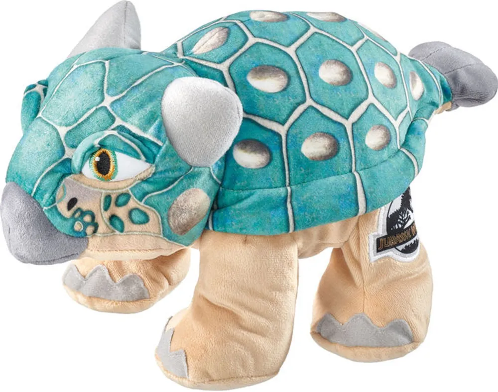 Schmidt Spiele Jurassic World, Bumpy, cuddly toy (turquoise/beige, 27 cm)