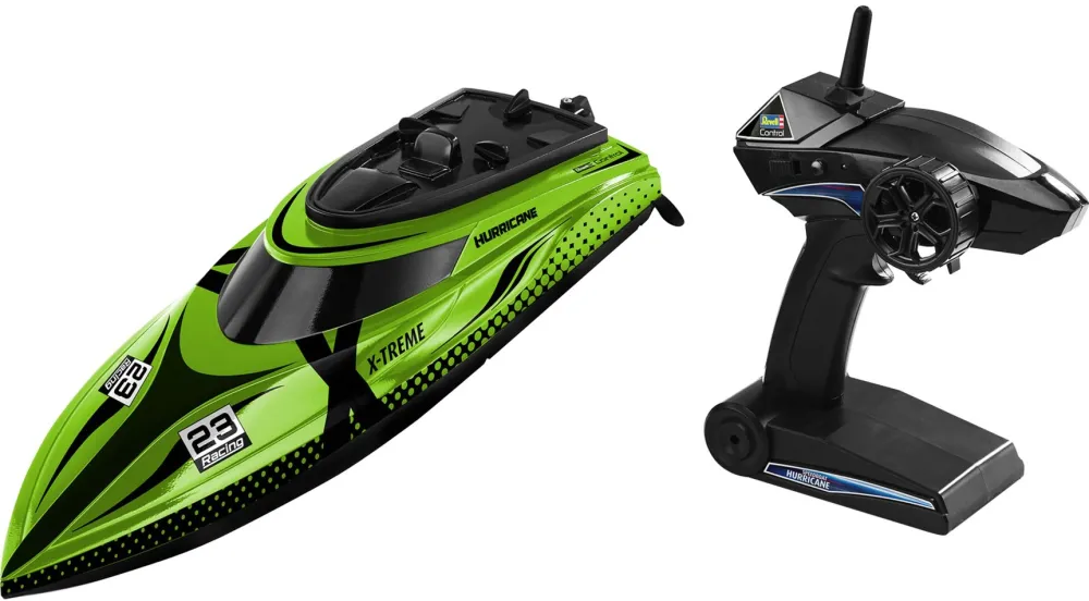 Barca cu telecomanda Revell X-TREME Speedboat HURRICANE verde negru