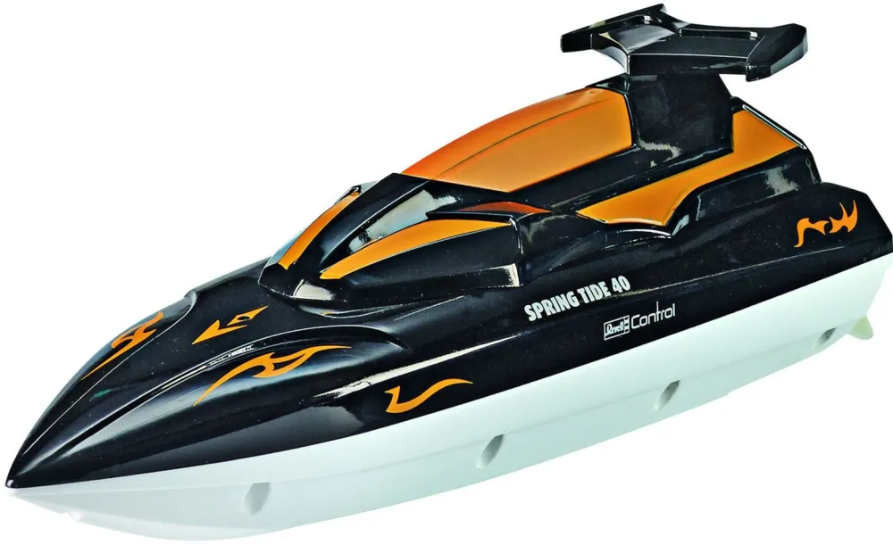 Barca cu telecomanda Revell Mini Speedboat SPRING TIDE 40 negru alb