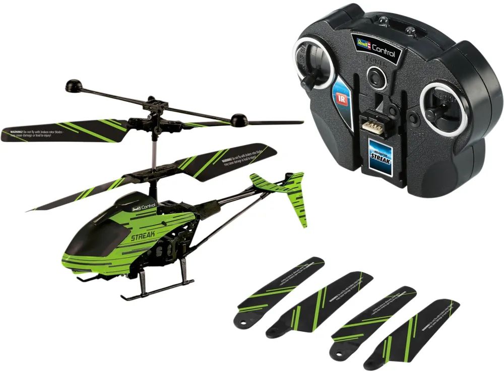 Elicopter RC Revell Glow in the Dark STREAK verde/negru