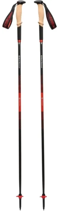 Black Diamond Trekking Poles Pursuit Carbon Z (anthracite/orange, 1 pair, 120 cm)