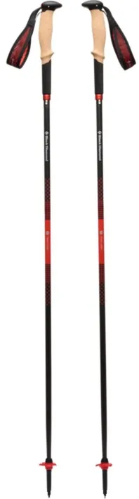 Black Diamond Pursuit Carbon Z trekking poles (anthracite/orange, 1 pair, 110 cm)