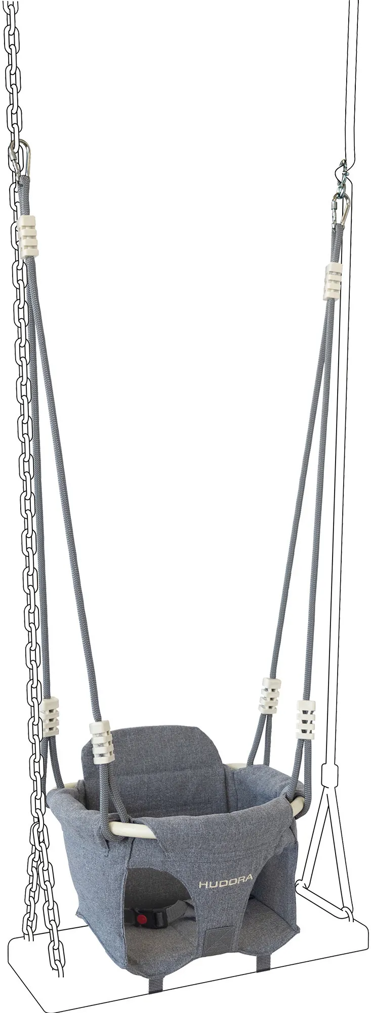 HUDORA Toddler Swing Attachment Grey