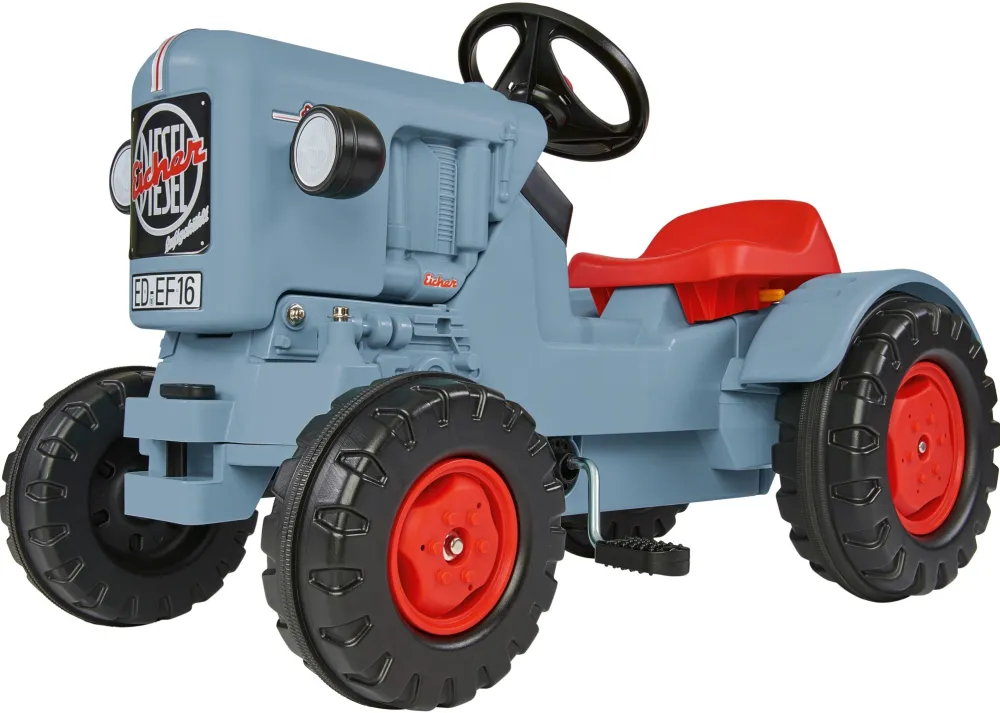 Tractor cu pedale Simba-Dickie BIG Eicher Diesel ED 16 gri/rosu