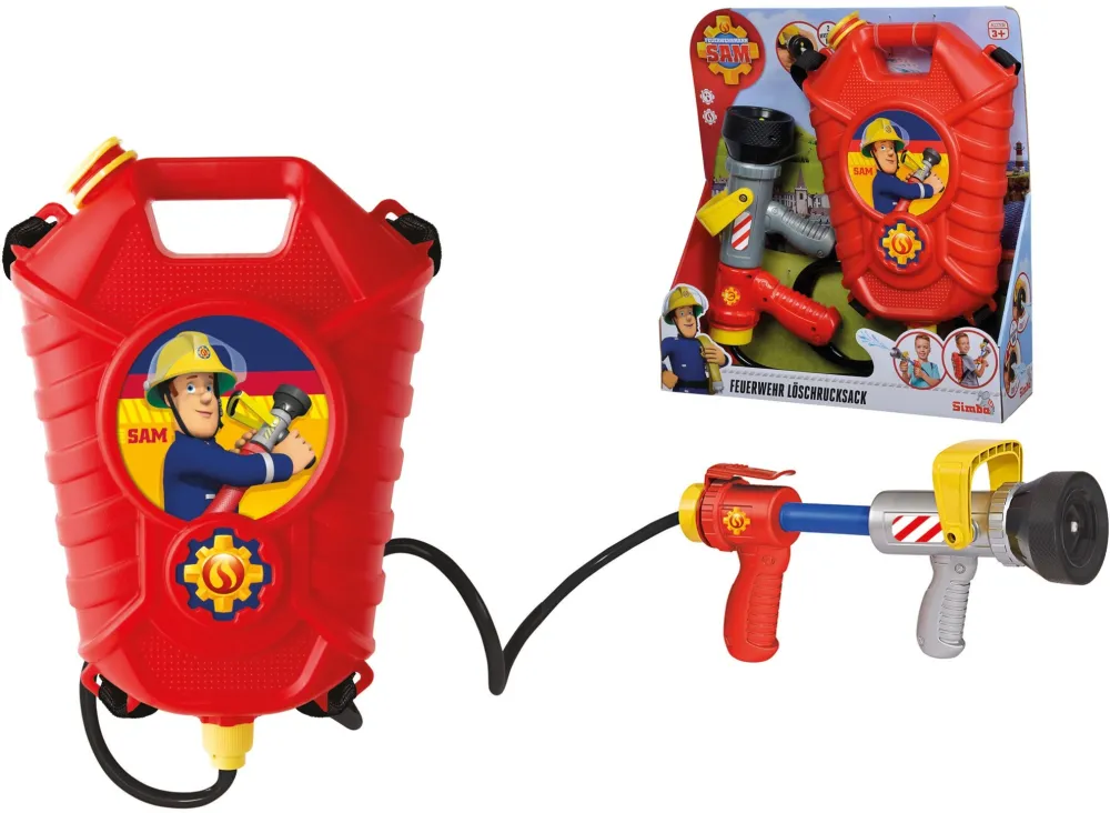 Simba Sam fire engine tank bag role play