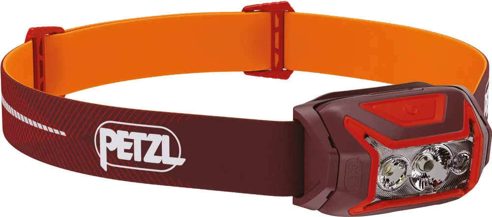 Petzl ACTIK CORE, red LED light, with CORE battery