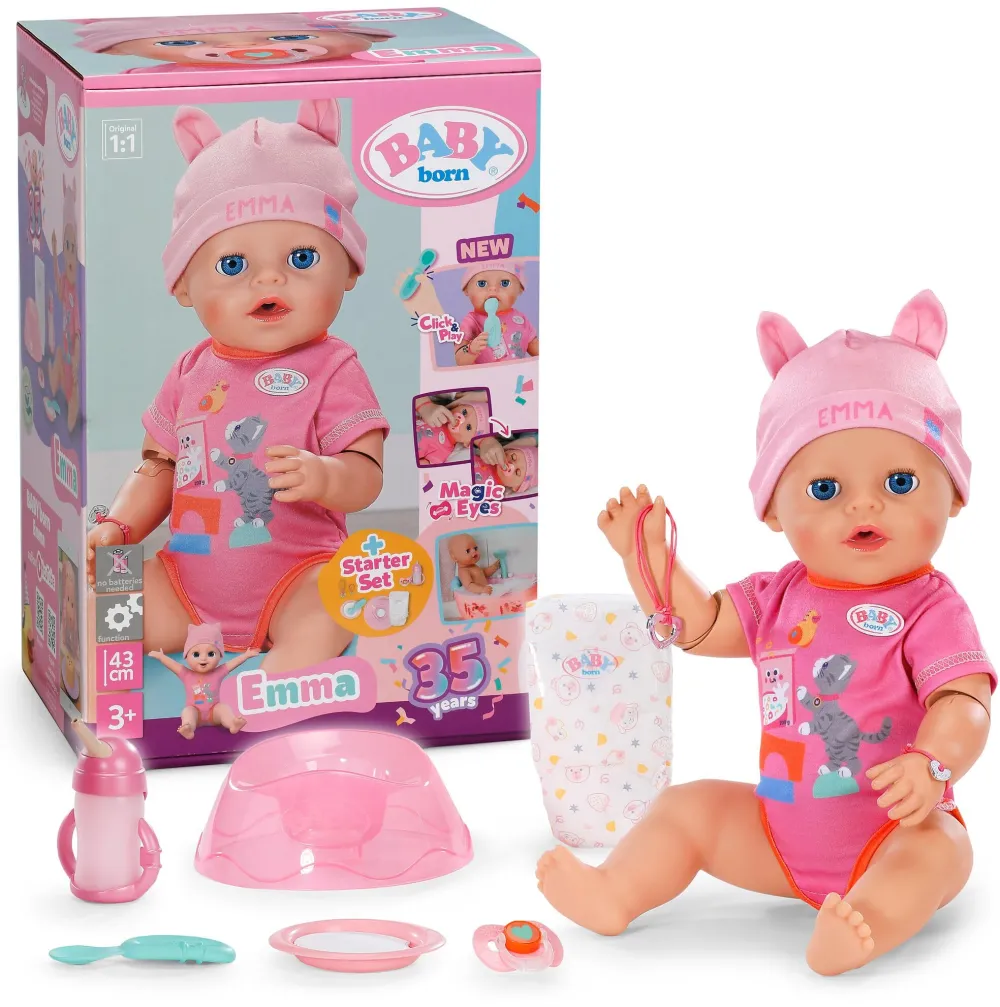 ZAPF Creation Baby born Emma Click & Play 43cm