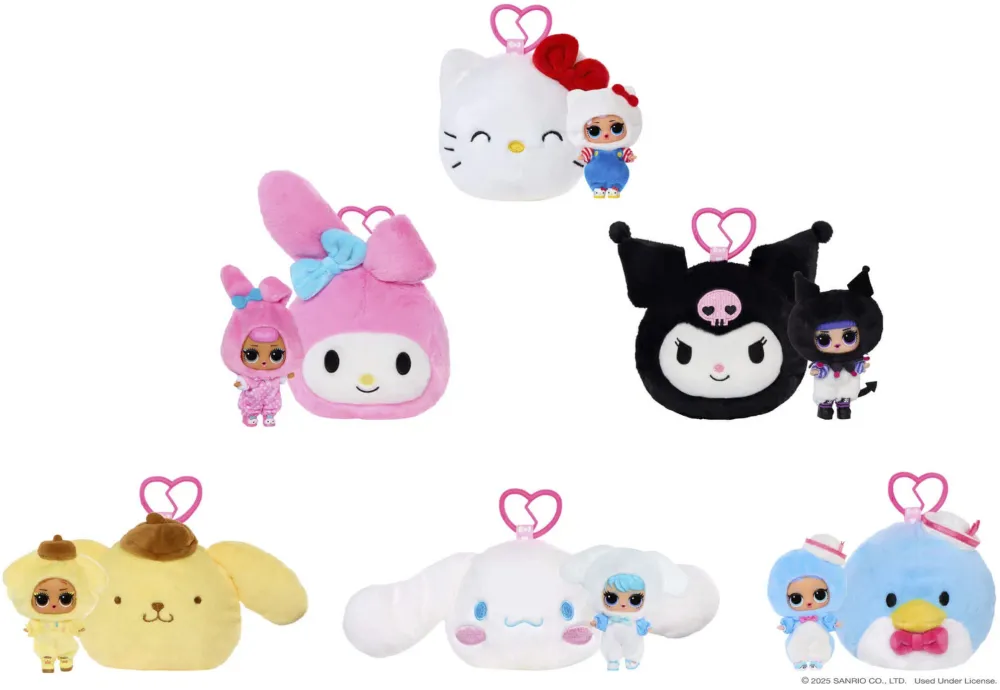 MGA Entertainment L.O.L. Surprise Loves Hello Kitty Reversible Plush (assorted item, one figure)