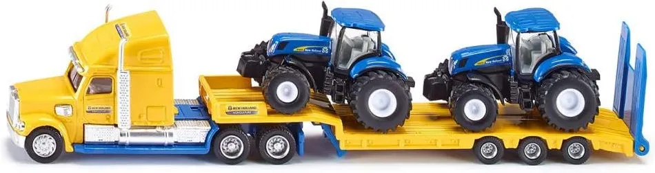 SIKU FARMER truck with New Holland tractors, model vehicle