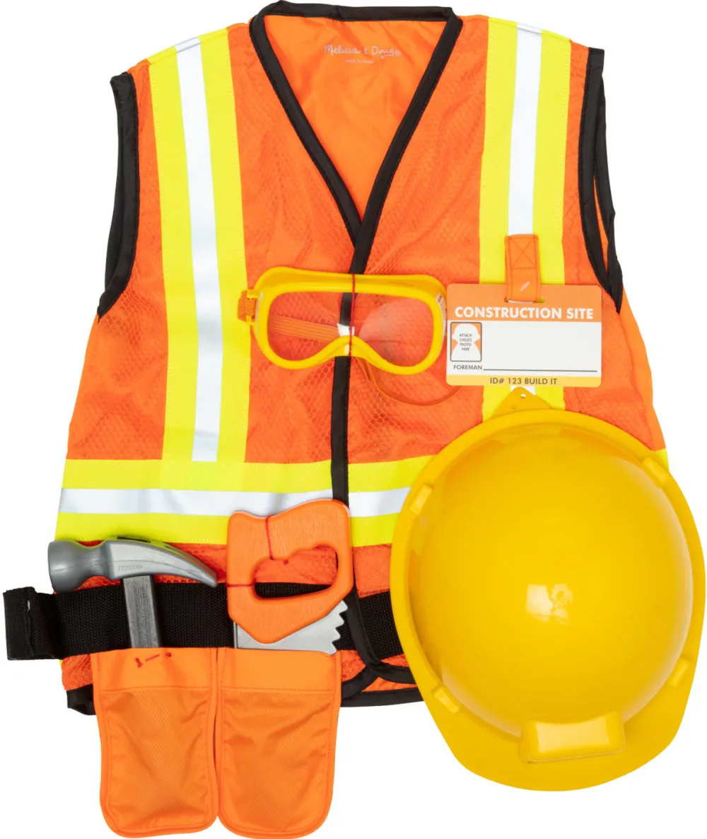 Spin Master Melissa & Doug - Construction Worker Costume, Role Play