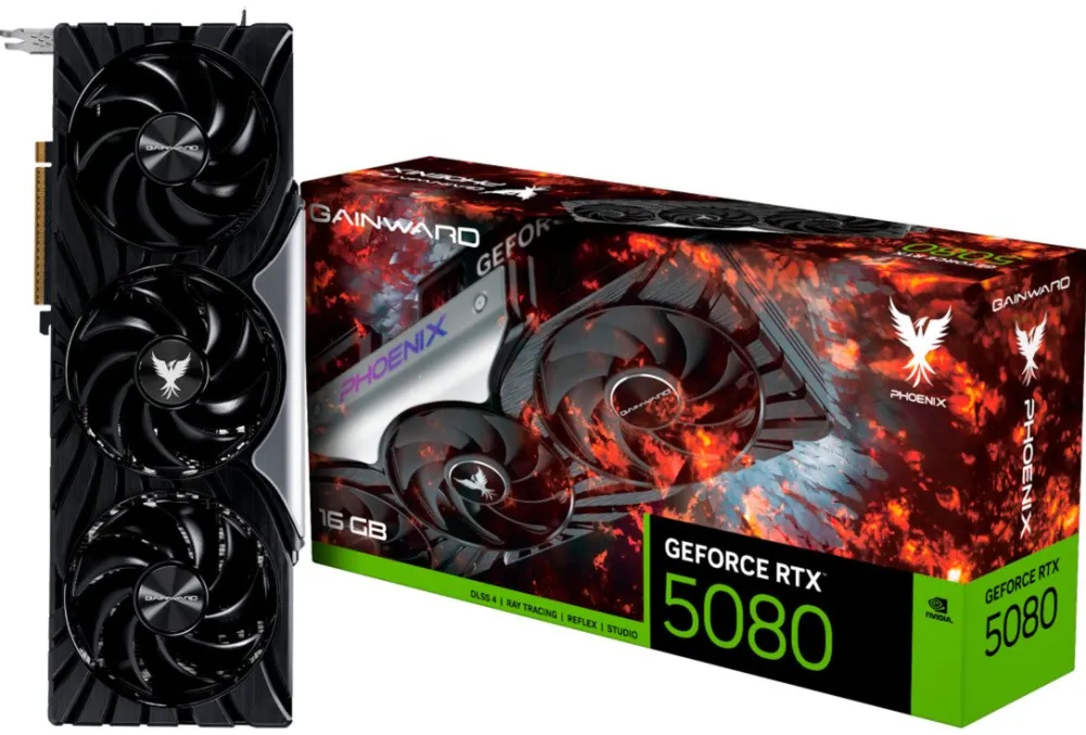 Gainward GeForce RTX 5080 Phoenix V1 (DLSS 4, 3x DisplayPort, 1x HDMI 2.1)