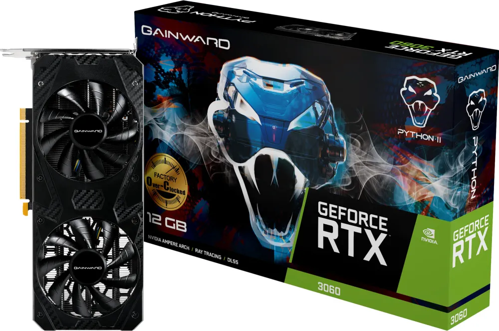 Gainward GeForce RTX 3060 Python II OC (3x DisplayPort, 1x HDMI 2.1)
