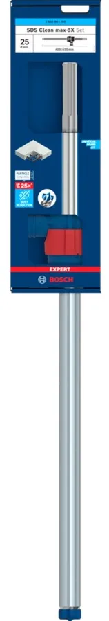 Bosch Expert hammer drill SDS Clean max-8X set, 25mm (working length 400mm, suction drill including suction connection)
