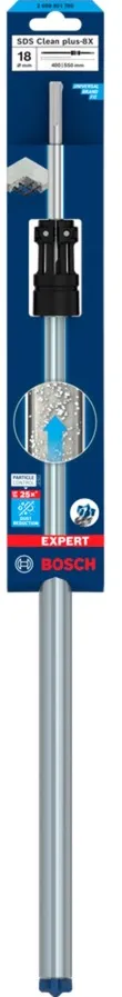 Bosch Expert hammer drill SDS Clean plus-8X, 18mm (working length 400mm, suction drill)
