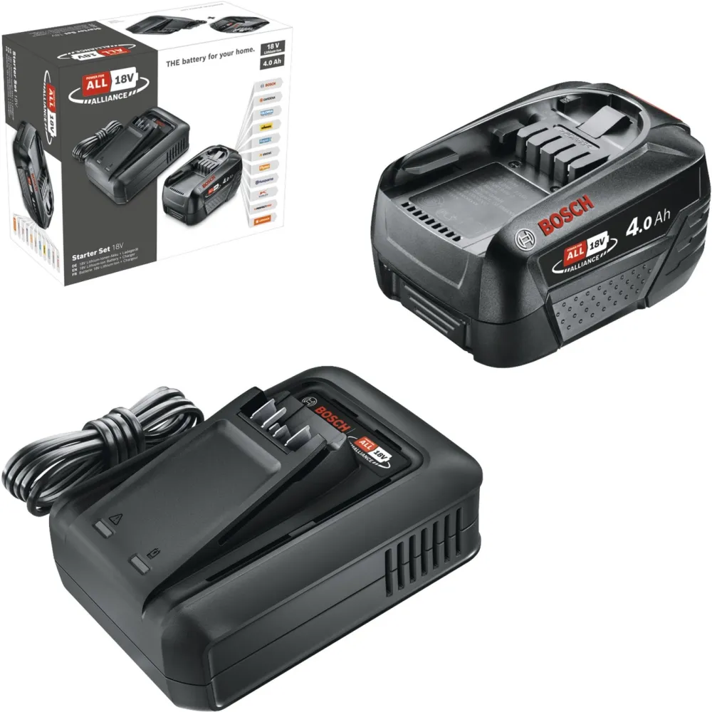 Set acumulator BOSCH 18V 4,0 Ah + incarcator rapid AL 18V-44 POWER FOR ALL