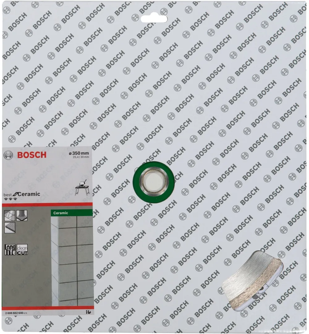 Bosch diamond cutting disc Best for Ceramic, 350mm (bore 30mm / 25.4mm)