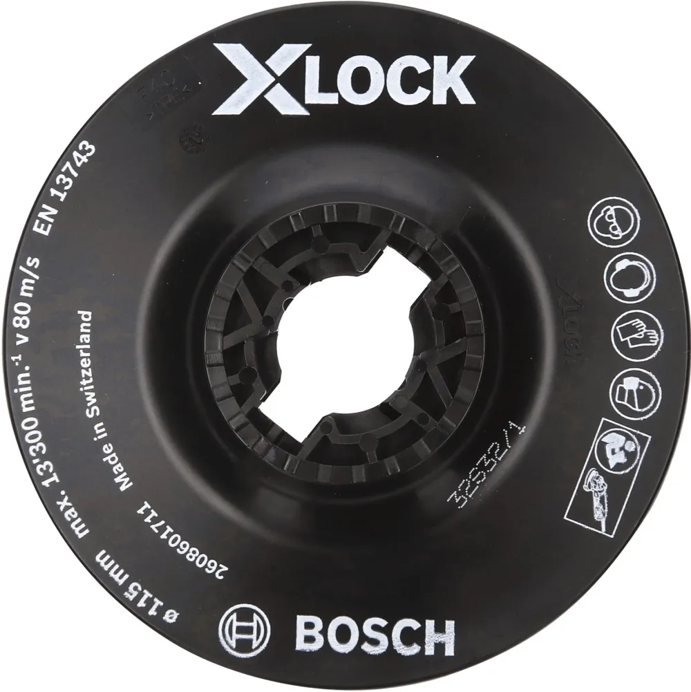 Bosch X-LOCK backing pad soft, O 115mm, sanding pad