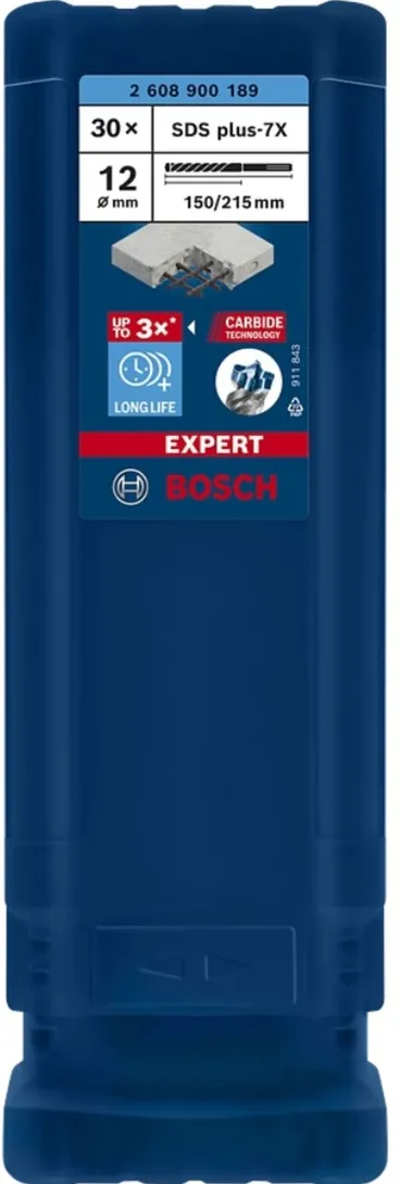 Bosch Expert hammer drill SDS-plus-7X, 12mm, 30 pieces (working length 150mm)