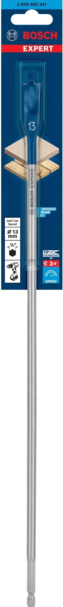 Bosch Expert flat milling drill SelfCut Speed, O 13mm (length 400mm)